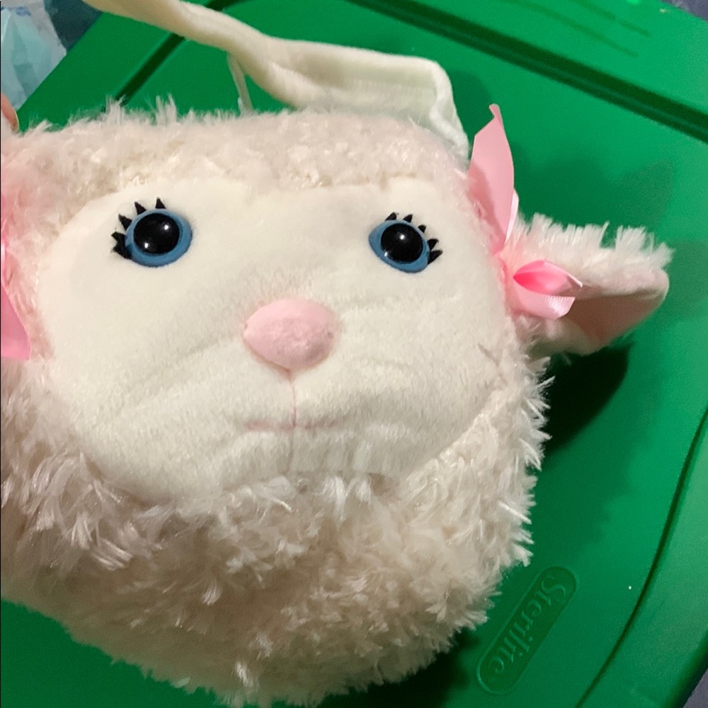 COTTONTAIL LANE- Plush Lamb Easter Basket